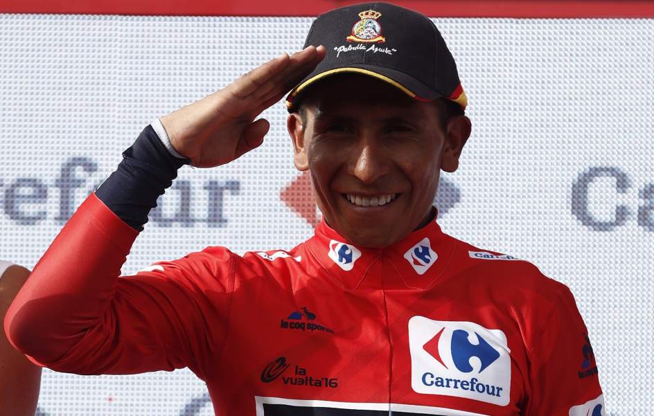 Nairo Quintana en la edición de la Vuelta 2016: EFE.