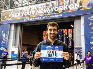 Raúl muestra en su perfil de Instagram su dorsal en la Maratón de Nueva York: @raulgonzalez.