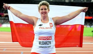 Anita Włodarczyk en los mundiales de Londres 2017: Athleticsweekly.com.