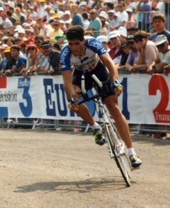 Prudencio Induráin en su época como ciclista de Banesto: Wikipedia.