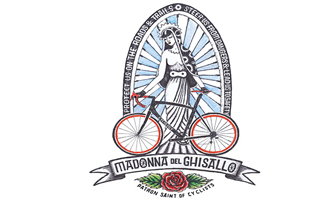 Representación de la Madonna del Ghisallo con una bicicleta: Pinterest.