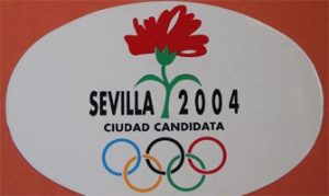 Logotipo de la candidatura olímpica de Sevilla 2004.