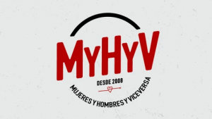 Logotipo del programa MYHYV (Mujeres y hombres y viceversa).