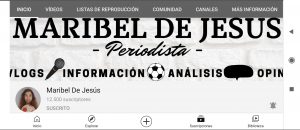 Cabecera del canal: YouTube.