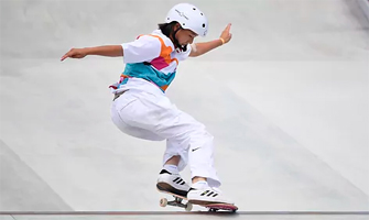 Momiyi Nishiya, campeona olímpica de skateboarding con 13 años: Reuters.