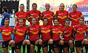 La selección española femenina de rugby, apodada las "Leonas": Agencias.