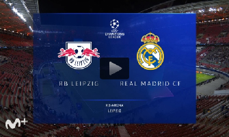 Anuncio del partido Leipzig-Real Madrid: Movistar.