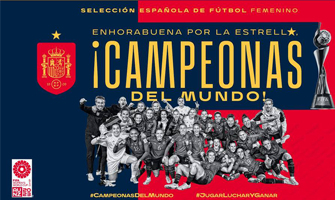 La selección española femenina, campeona del Mundo: RFEF.