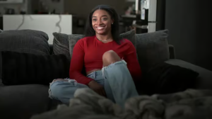 Fotograma del documental "Simone Biles vuelve a volar": Netflix.