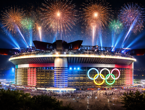 Representación de San Siro en la ceremonia de inauguración de los Juegos Olímpicos de Milán-Cortina: ChatGPT.