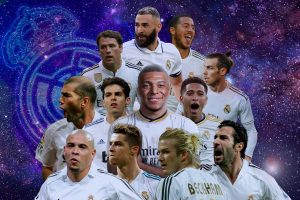 Collage de todos los galácticos que ha fichado Florentino Pérez para el Real Madrid a lo largo de sus dos etapas como presidente: Marca.
