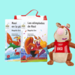 Colección de "Las olimpiadas de Rasi" con mascota incluida.