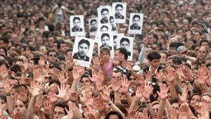 La unión de los españoles contra el terrorismo creó el llamado "espíritu de Ermua": RTVE.