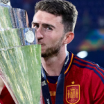 Aymeric Laporte besando la Eurocopa: RFEF.