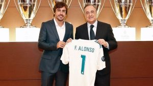 Fernando Alonso es socio de honor del club blanco: Real Madrid.