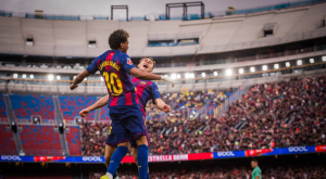 Lamine Yamal y Fermín celebrando un gol: F.C. Barcelona.